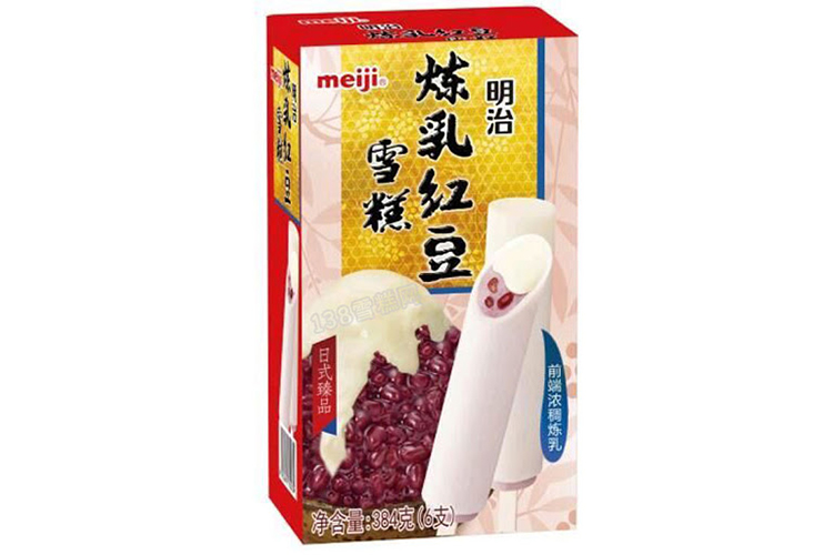 MEIJI CONDENSED MILK RED BEAN ICE CREAM 384G 6PCS